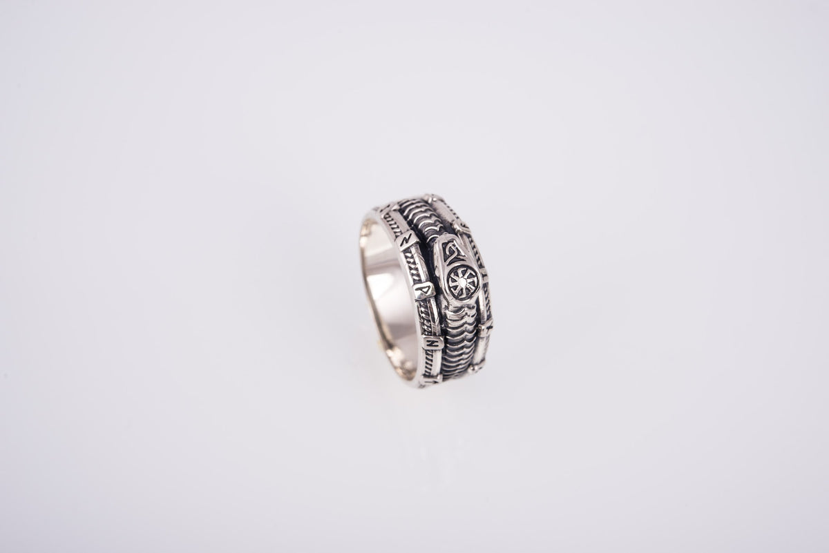 Bague Anneau Viking Gudrun — Argent 925