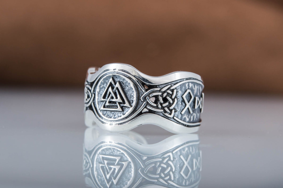 Bague Viking Salut à Odin — Argent 925