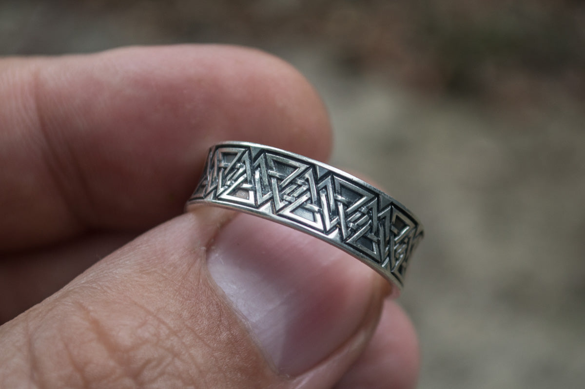 Bague Valknut Bjorn — Argent 925
