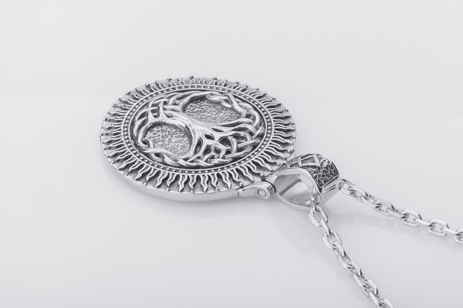Pendentif Yggdrasil Grand Modèle — Argent 925