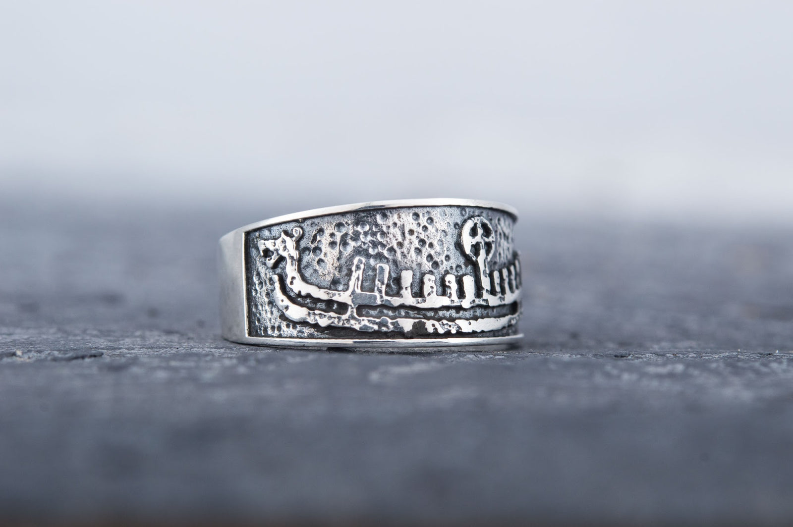 Bague Drakkar Anneau — Argent 925