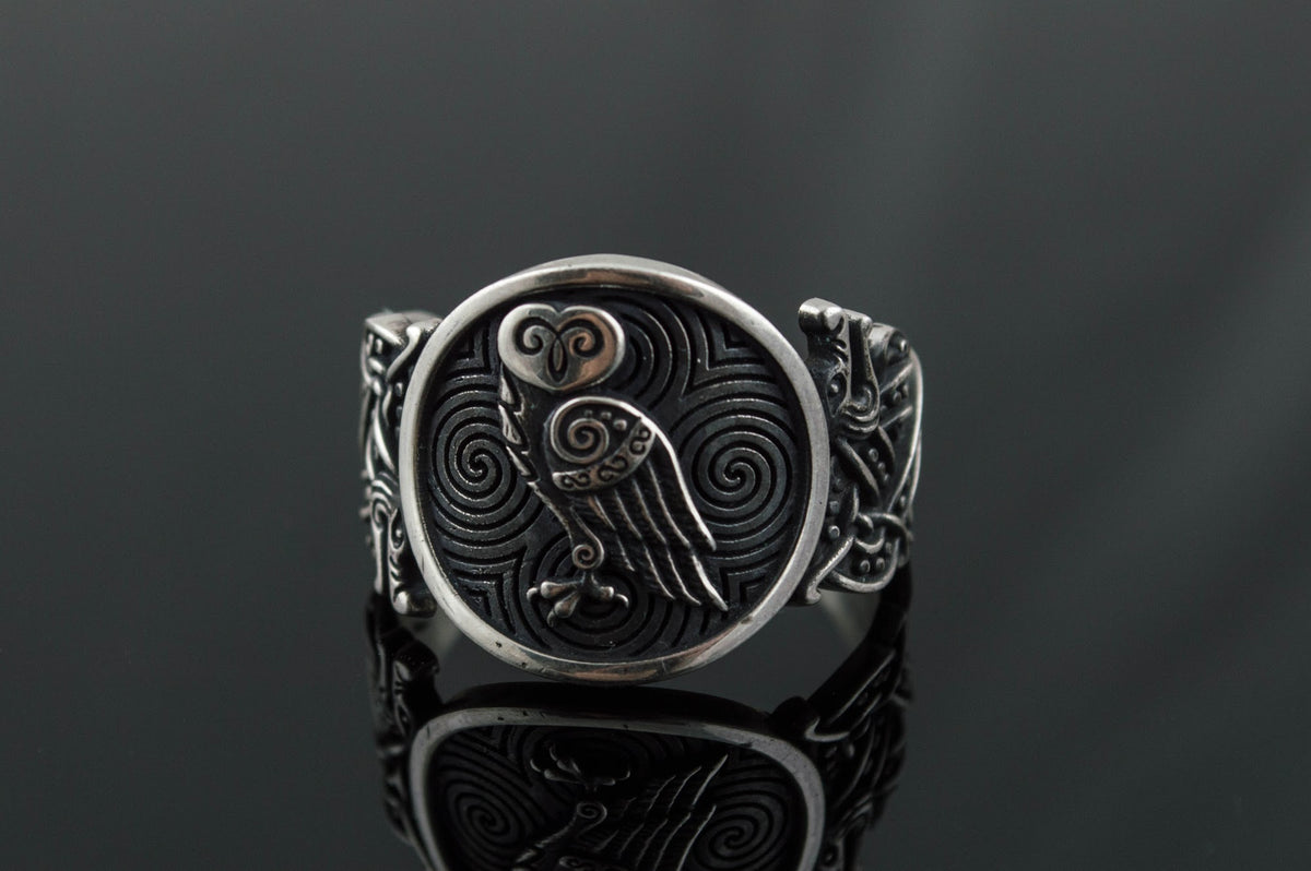 Bague Chevalière Viking Halvar — Argent 925