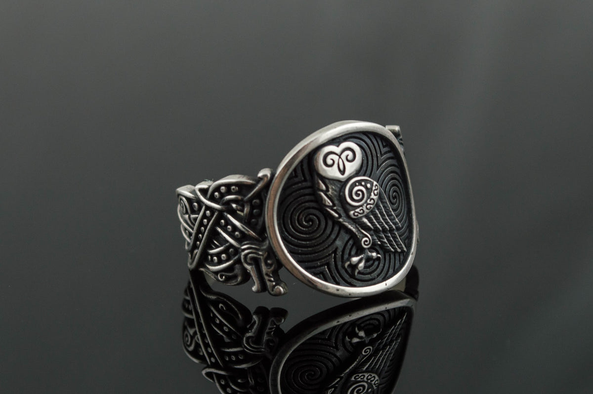 Bague Chevalière Viking Halvar — Argent 925