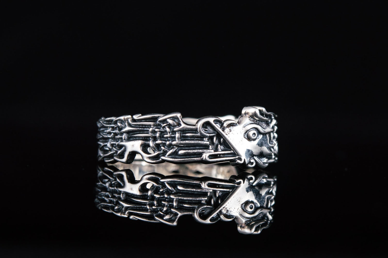 Bague Anneau Viking Gunnar — Argent 925