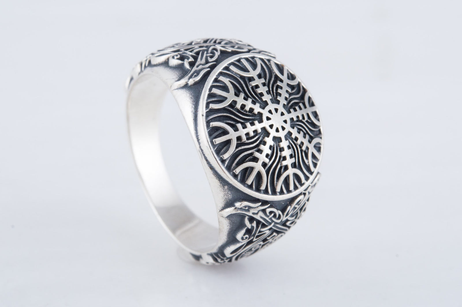 Bague Aegishjalmur et Ornement Ivar — Argent 925