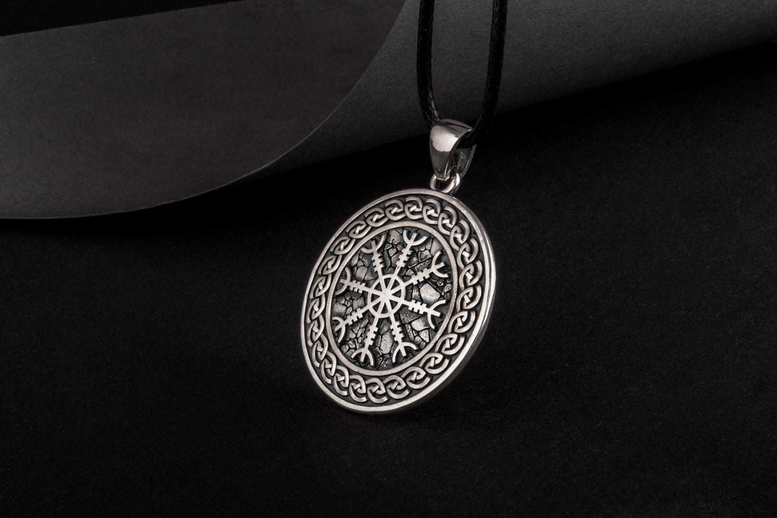 Pendentif Aegishjalmur et Ornement — Argent 925
