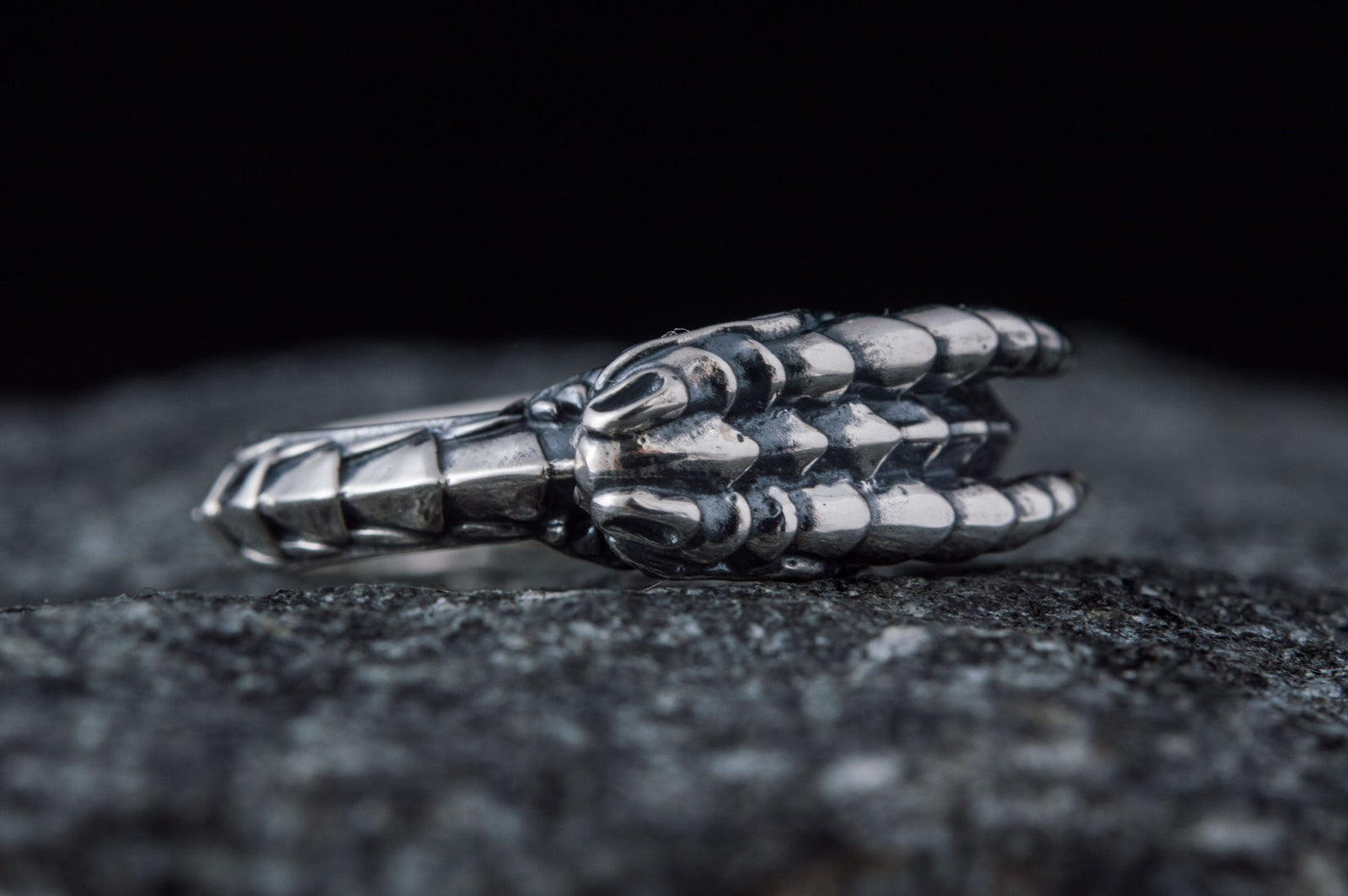 Bague Symboles Vikings Floki — Argent 925