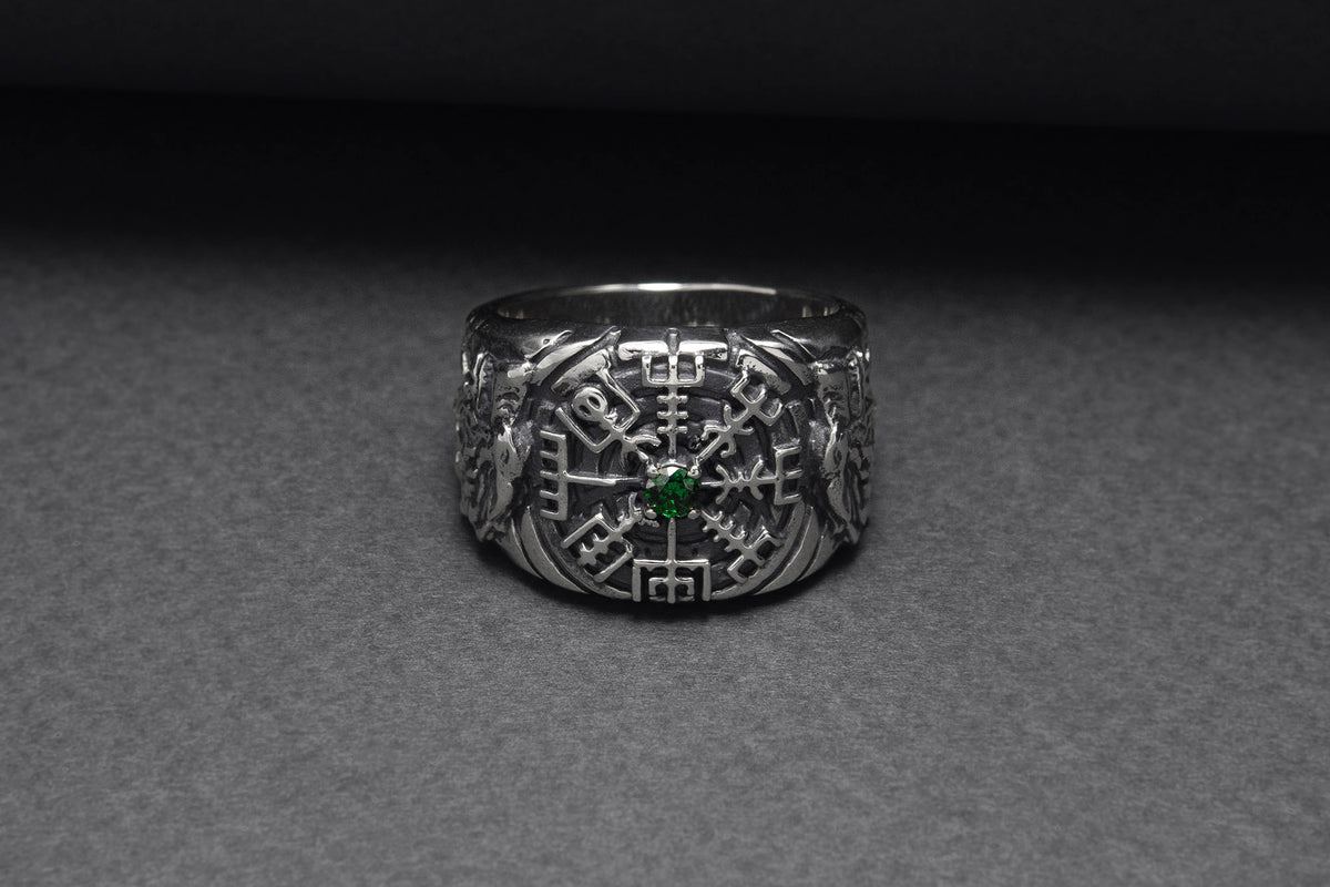 Bague Chevalière Viking Sigrun — Argent 925