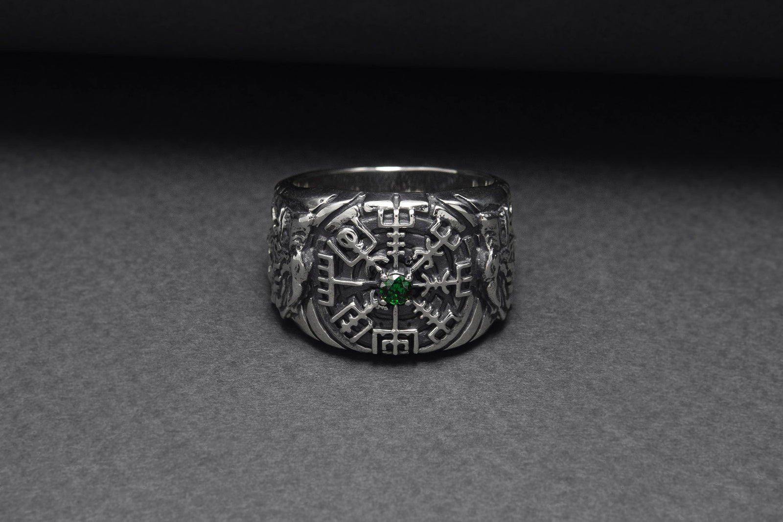 Bague Chevalière Viking Sigrun — Argent 925