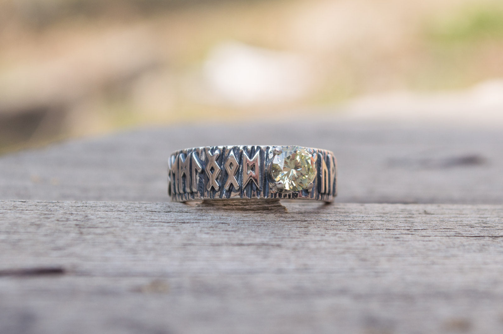 Bague Futhark Runique — Argent 925