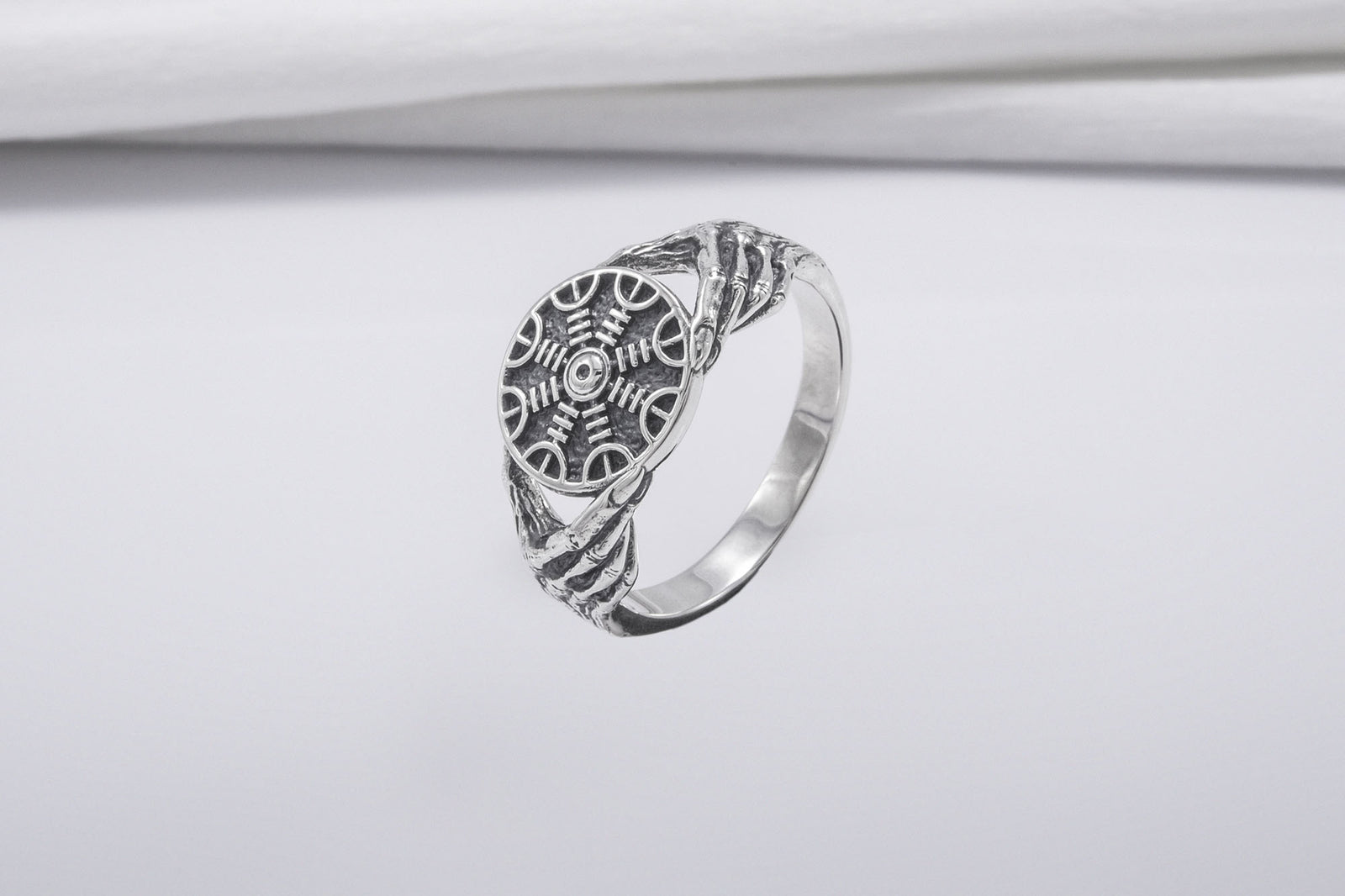 Bague Minimaliste Aegishjalmur — Argent 925