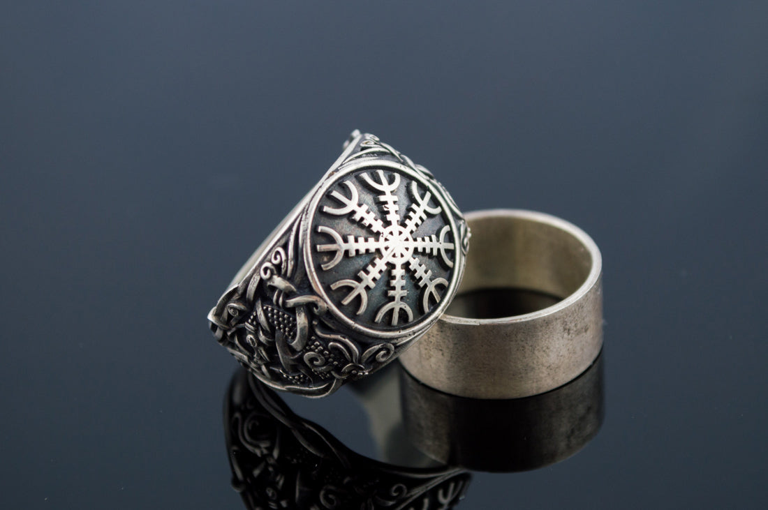 Bague Aegishjalmur et Style Mammen — Argent 925