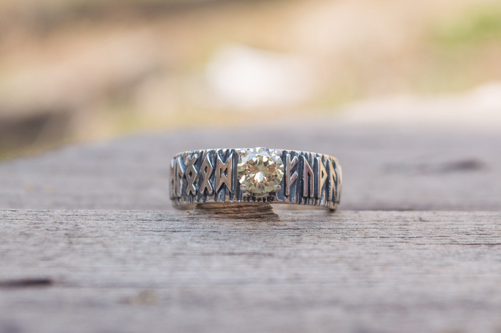 Bague Futhark Runique — Argent 925