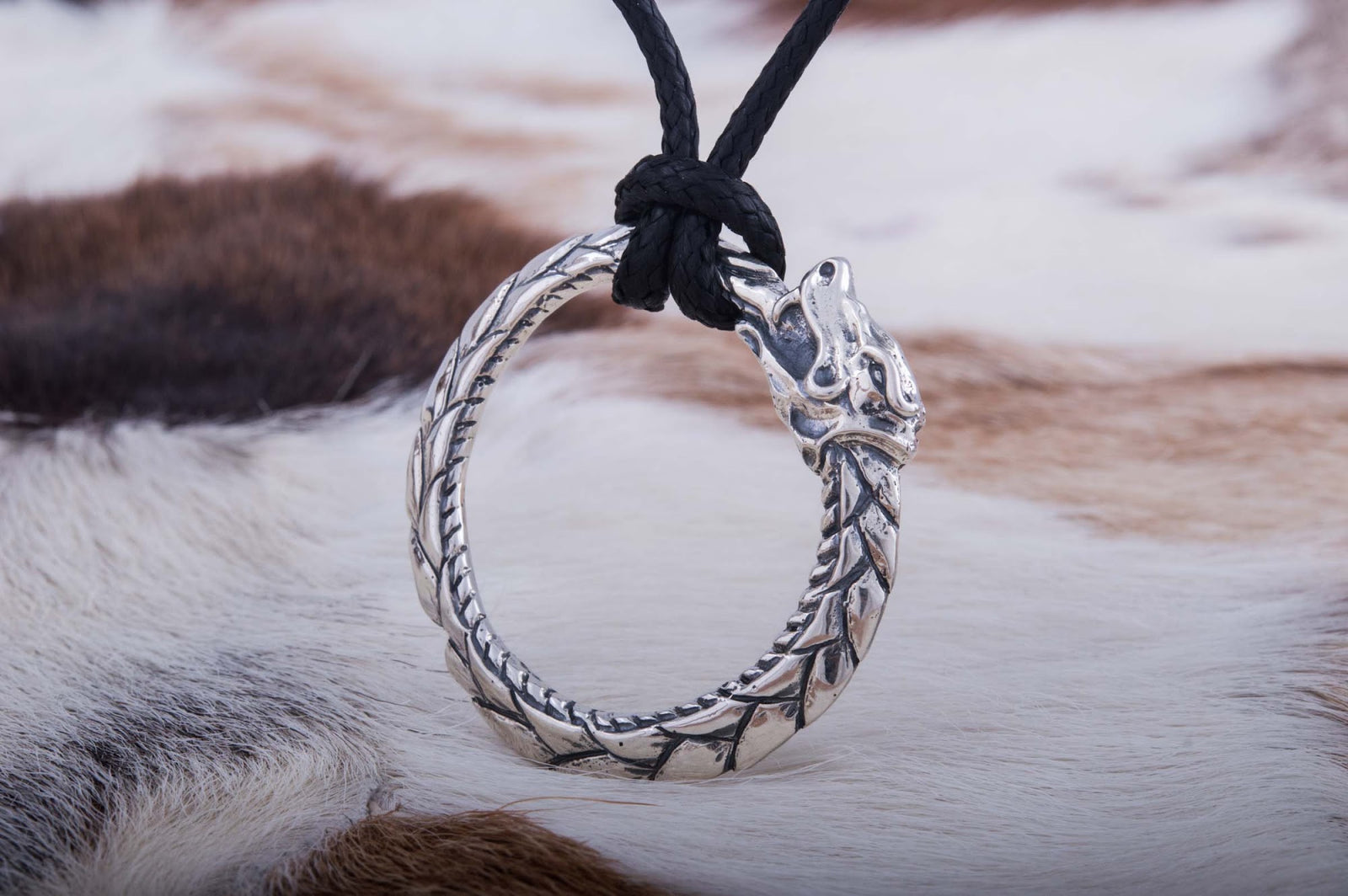 Pendentif Ouroboros Viking — Argent 925