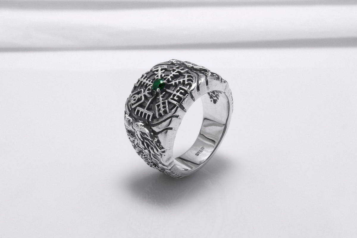 Bague Chevalière Viking Sigrun — Argent 925