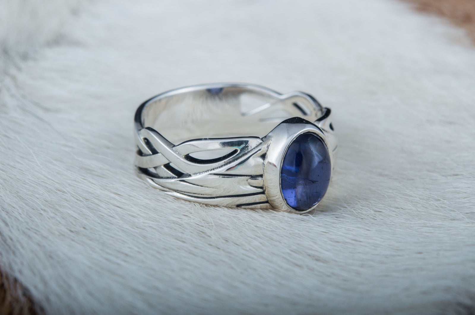 Bague Cabochon Bergthor — Argent 925