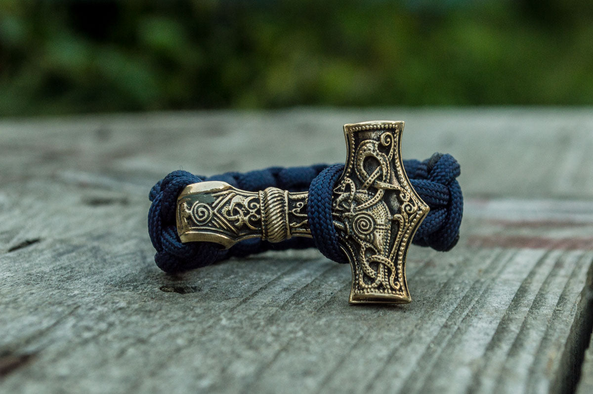 Bracelet Paracorde Marteau de Thor Sigurd — Bronze