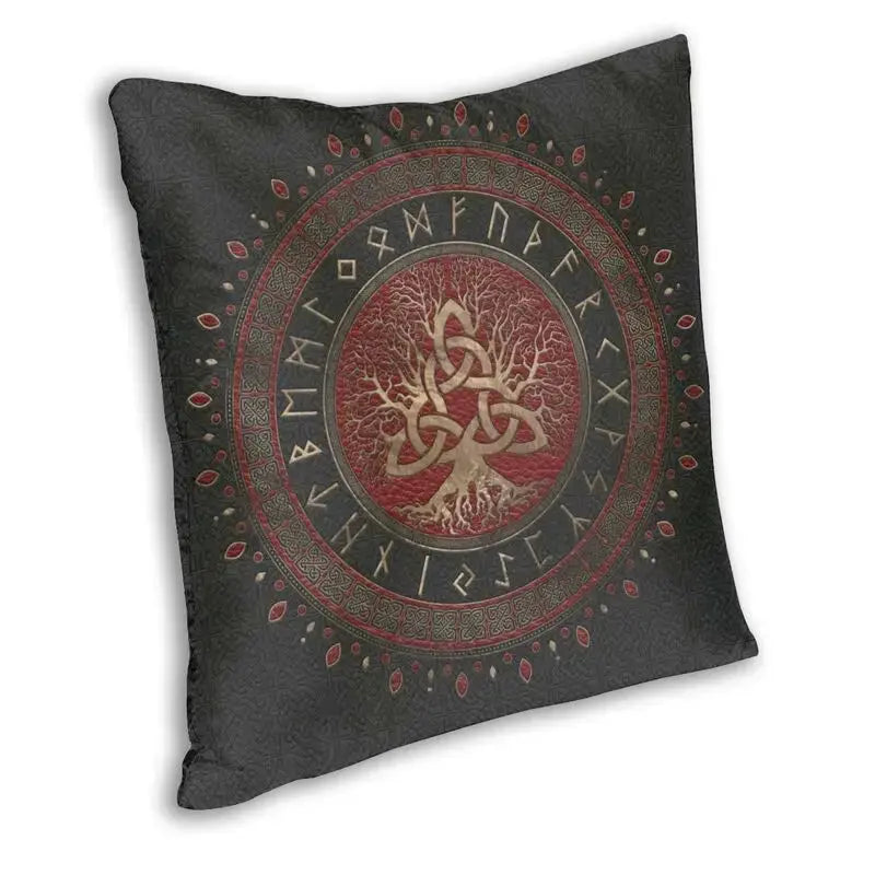 20 Housses de Coussin Arbre de Vie et Triquetra - Viking Héritage