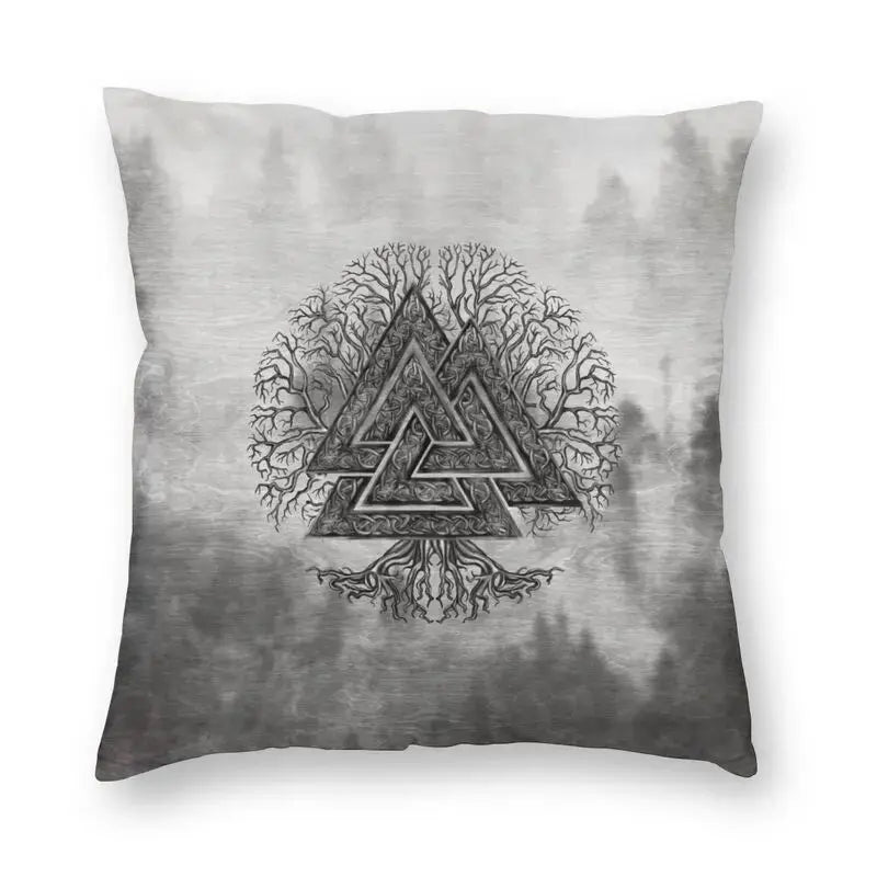 20 Housses de Coussin Arbre de Vie et Triquetra - Viking Héritage