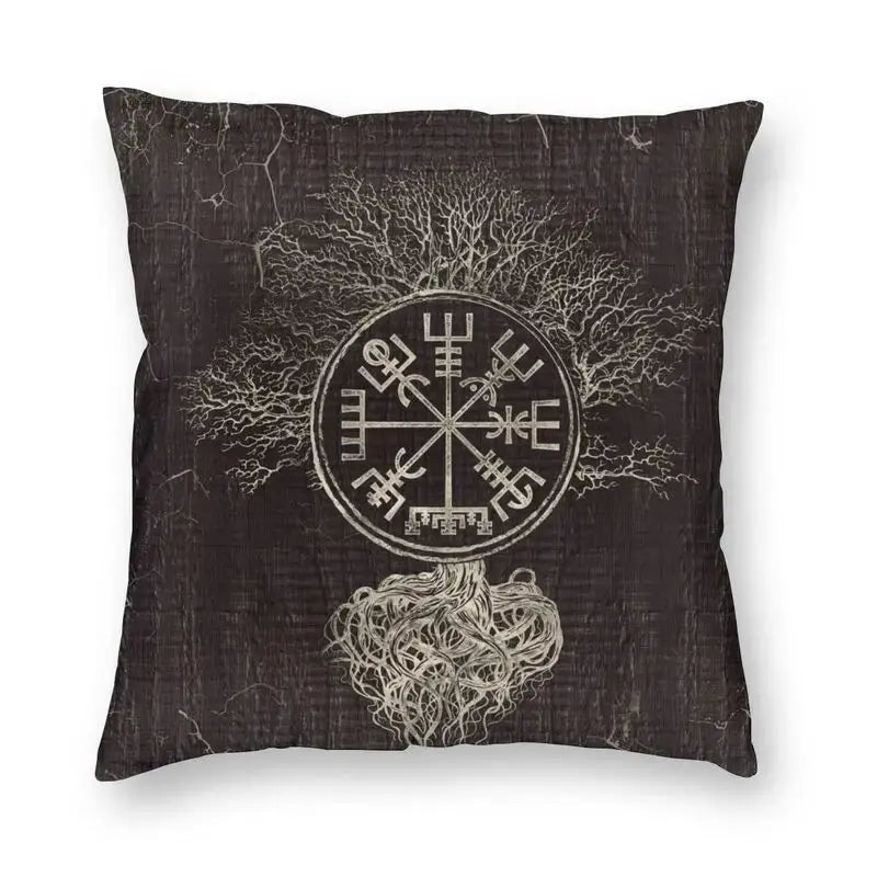 20 Housses de Coussin Arbre de Vie et Triquetra - Viking Héritage