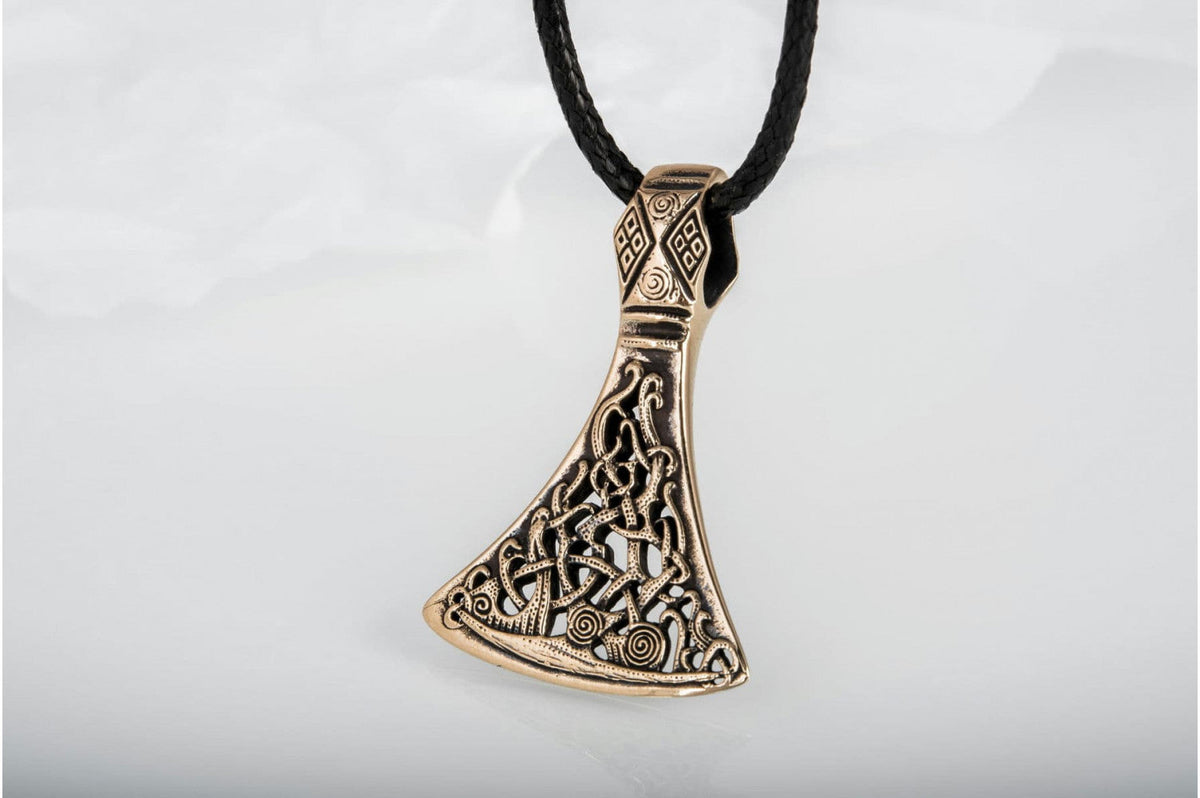 Pendentif Hache et Ornement Ragnar — Bronze