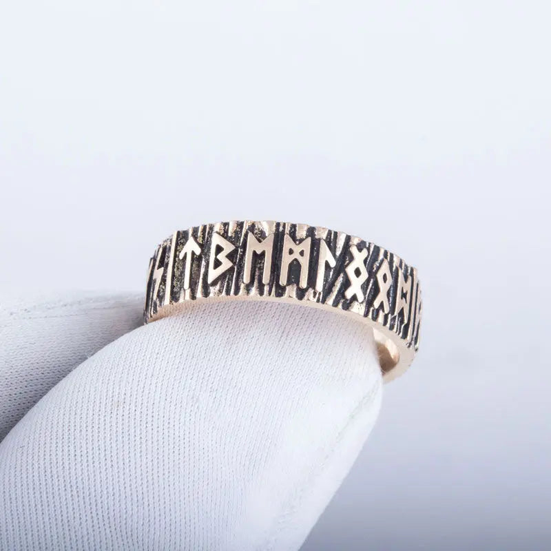 ANNEAU RUNIQUE (BRONZE MASSIF) - Viking Héritage