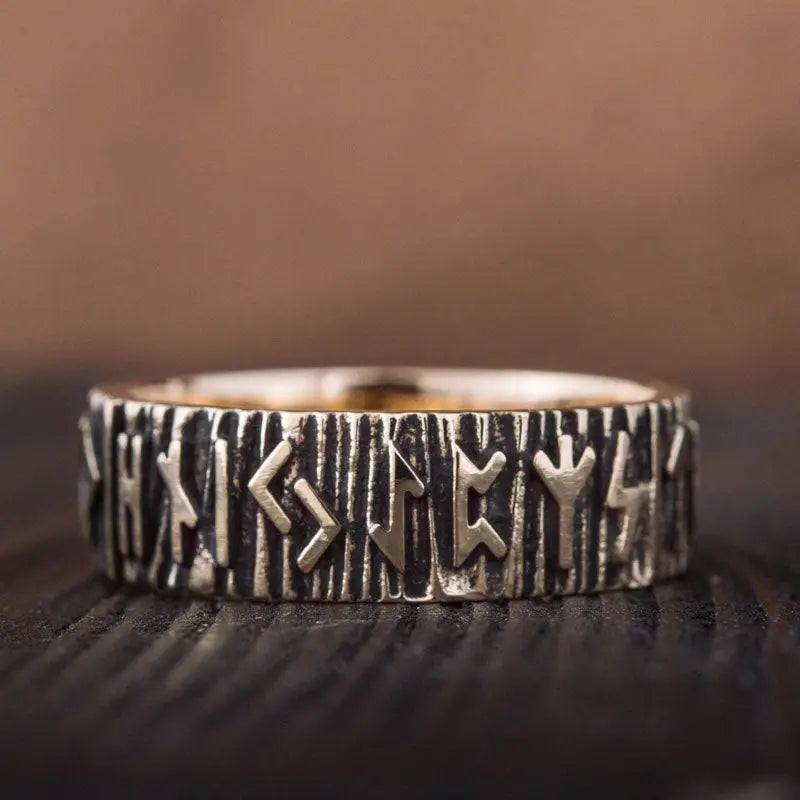 ANNEAU RUNIQUE (BRONZE MASSIF) - Viking Héritage