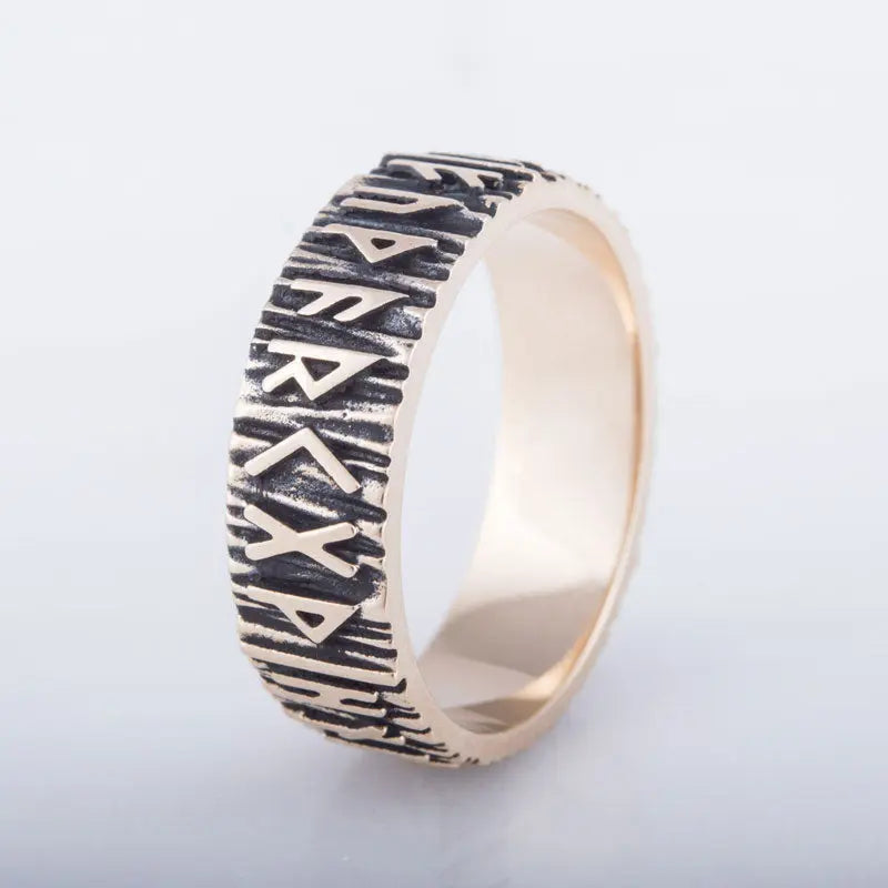 ANNEAU RUNIQUE (BRONZE MASSIF) - Viking Héritage