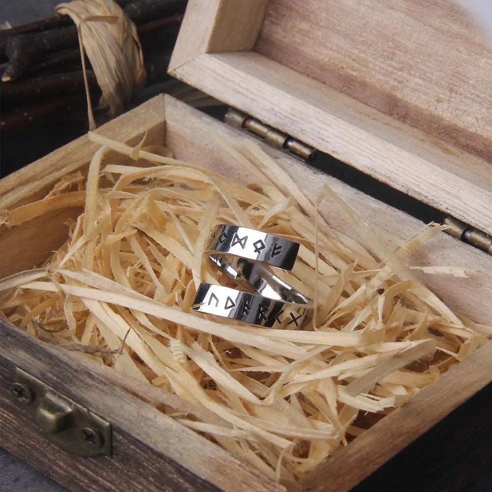 Anneau Runes Viking - Viking Héritage