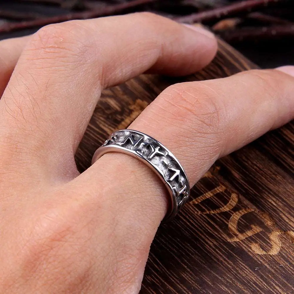 Anneau Runes Viking - Viking Héritage