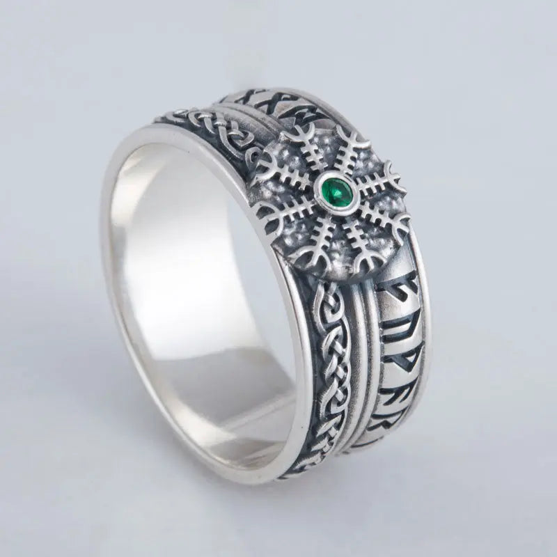 BAGUE AEGISHJALMUR (ARGENT) - Viking Héritage