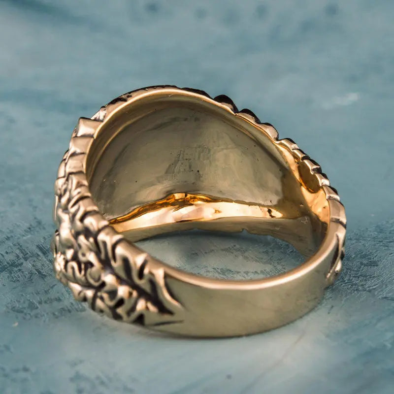 BAGUE AEGISHJALMUR (BRONZE MASSIF) - Viking Héritage