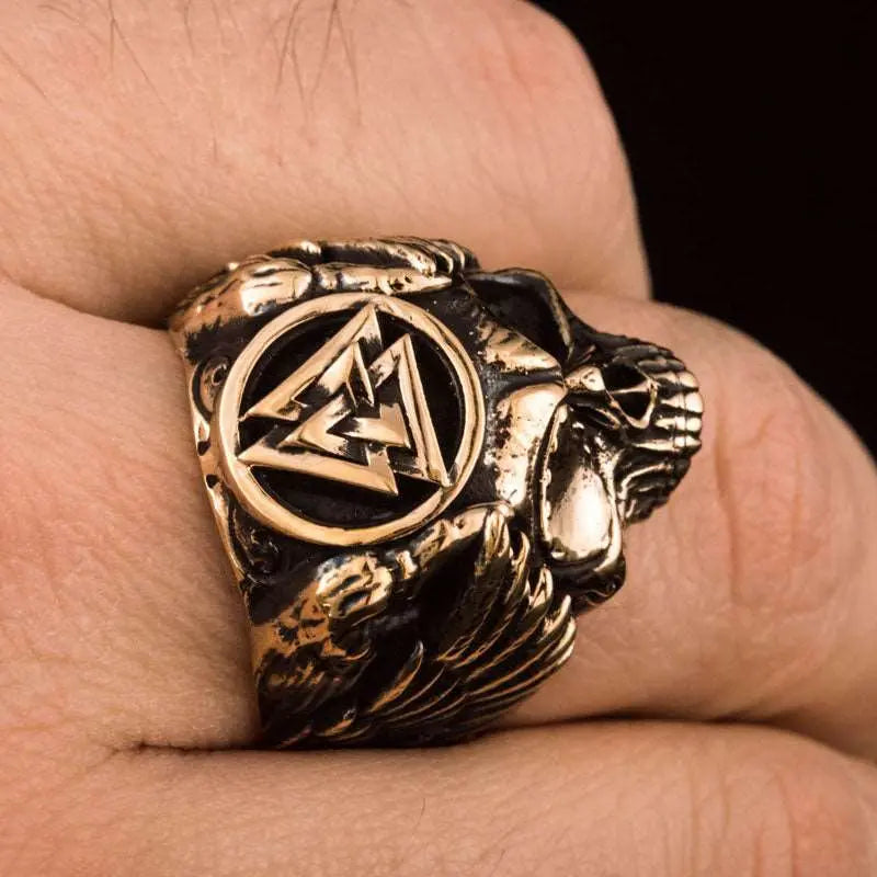 BAGUE AEGISHJALMUR (BRONZE MASSIF) - Viking Héritage
