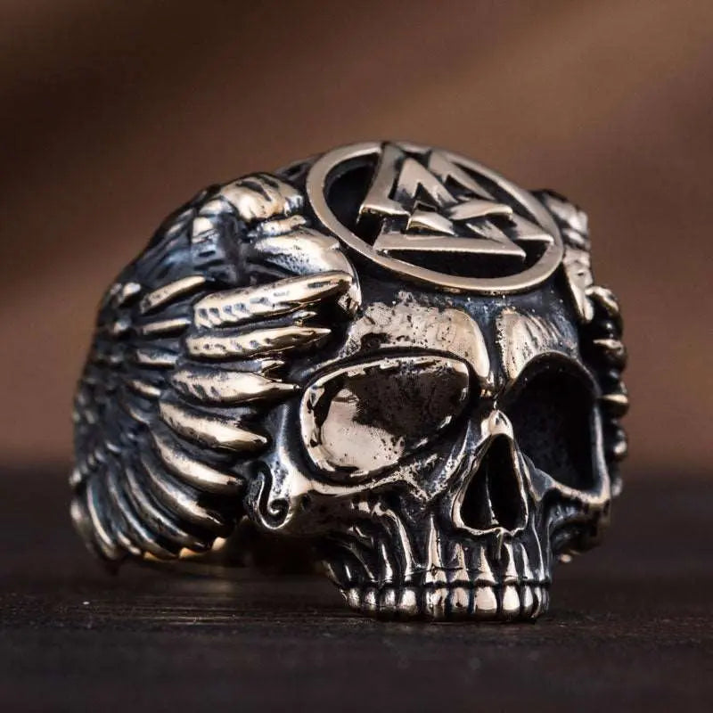 BAGUE AEGISHJALMUR (BRONZE MASSIF) - Viking Héritage