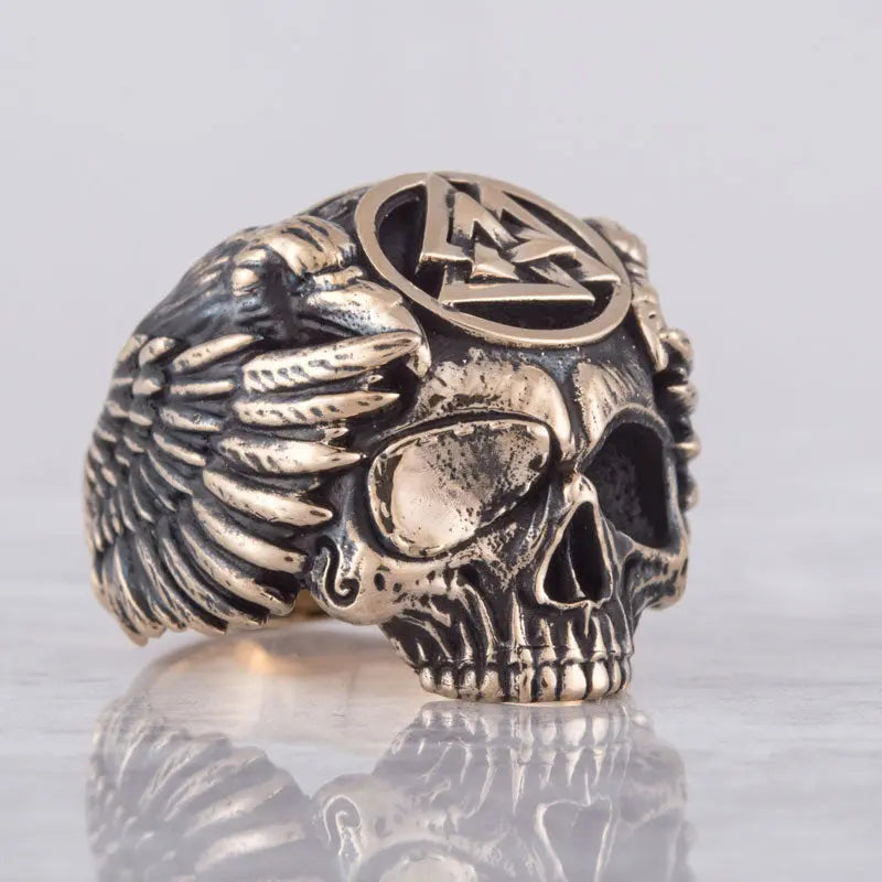 BAGUE AEGISHJALMUR (BRONZE MASSIF) - Viking Héritage