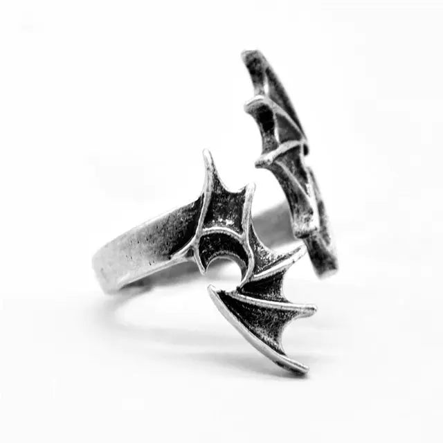 BAGUE AILES DE DRAGON (ACIER) - Viking Héritage