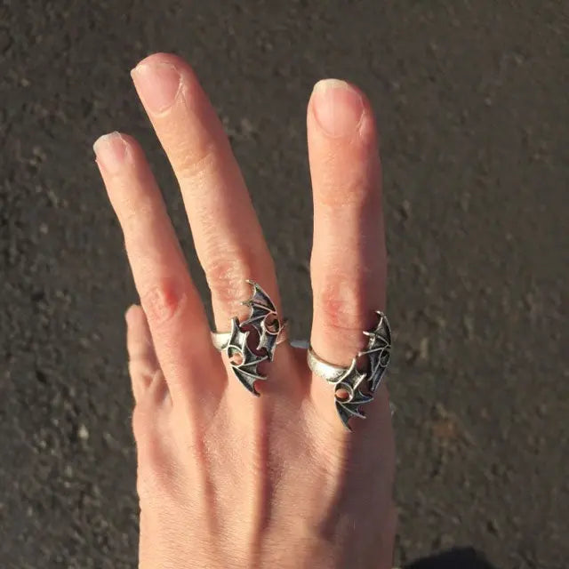 BAGUE AILES DE DRAGON (ACIER) - Viking Héritage