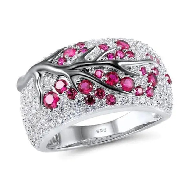 BAGUE ARBRE DE VIE PÉTALE DE VIE (ARGENT) - Viking Héritage