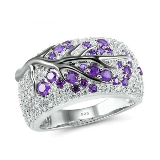BAGUE ARBRE DE VIE PÉTALE DE VIE (ARGENT) - Viking Héritage