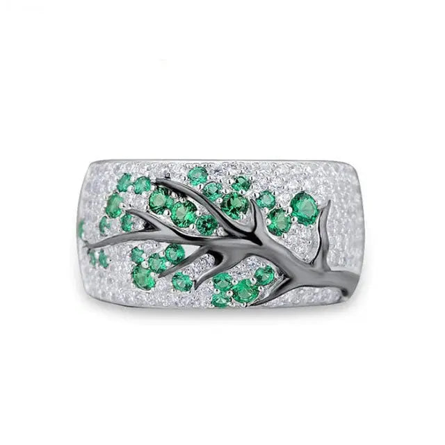 BAGUE ARBRE DE VIE PÉTALE DE VIE (ARGENT) - Viking Héritage