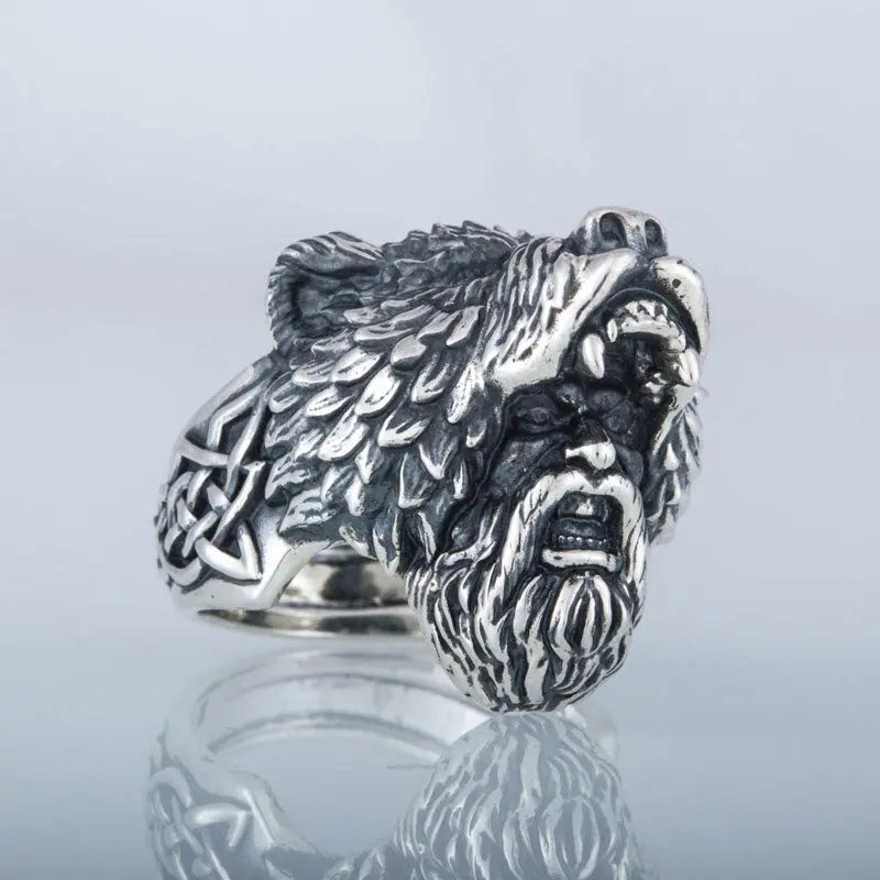 BAGUE BERSERKER (ARGENT MASSIF) - Viking Héritage