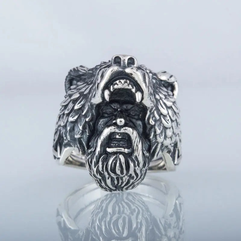 BAGUE BERSERKER (ARGENT MASSIF) - Viking Héritage