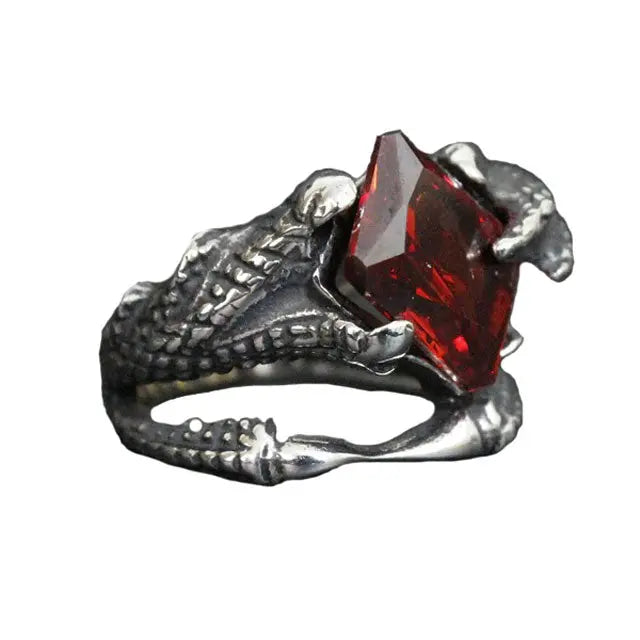 BAGUE COEUR DE JORMUNGANDR (ACIER) - Viking Héritage