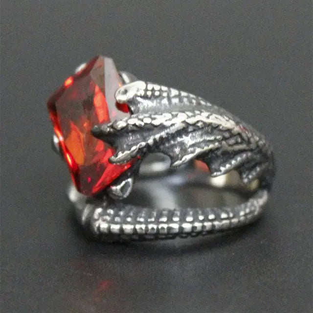 BAGUE COEUR DE JORMUNGANDR (ACIER) - Viking Héritage