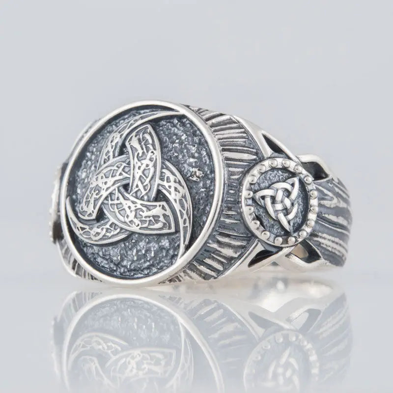 BAGUE CORNE D'ODIN (ARGENT) - Viking Héritage
