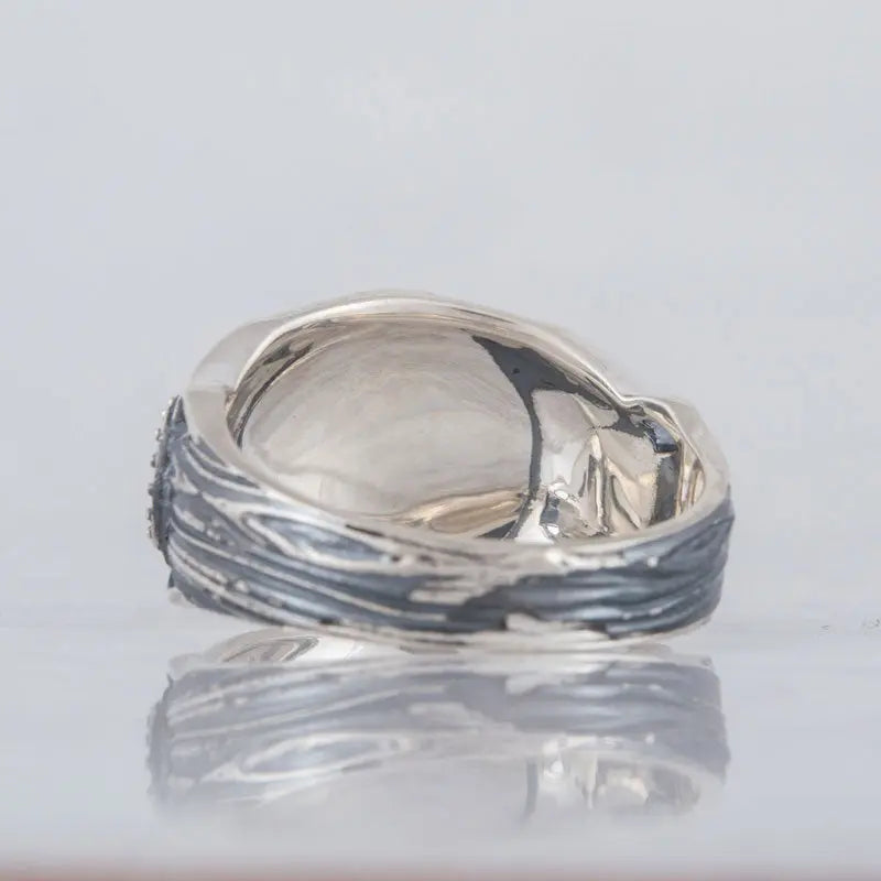 BAGUE CORNE D'ODIN (ARGENT) - Viking Héritage