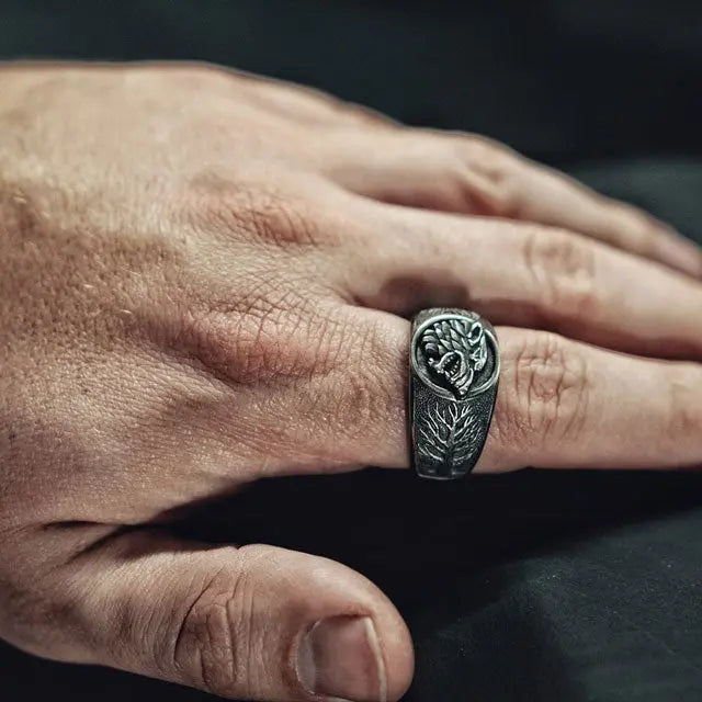 BAGUE CRAINTE DU LOUP FENRIR - Viking Héritage