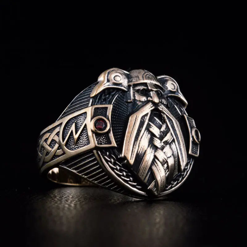 BAGUE DIEU ODIN (BRONZE MASSIF) - Viking Héritage