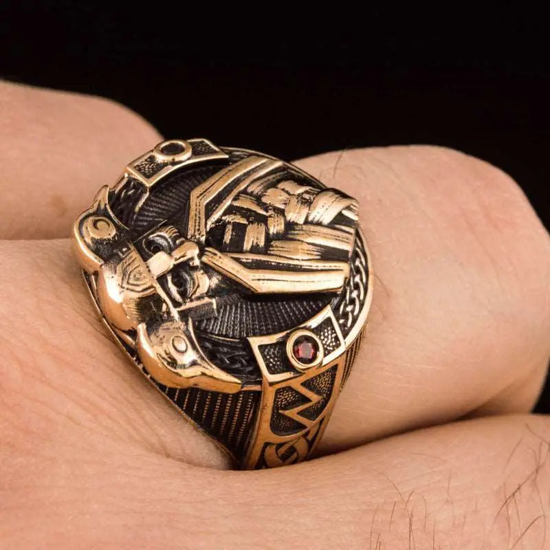 BAGUE DIEU ODIN (BRONZE MASSIF) - Viking Héritage