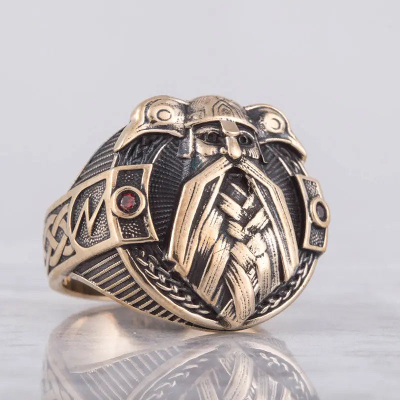 BAGUE DIEU ODIN (BRONZE MASSIF) - Viking Héritage